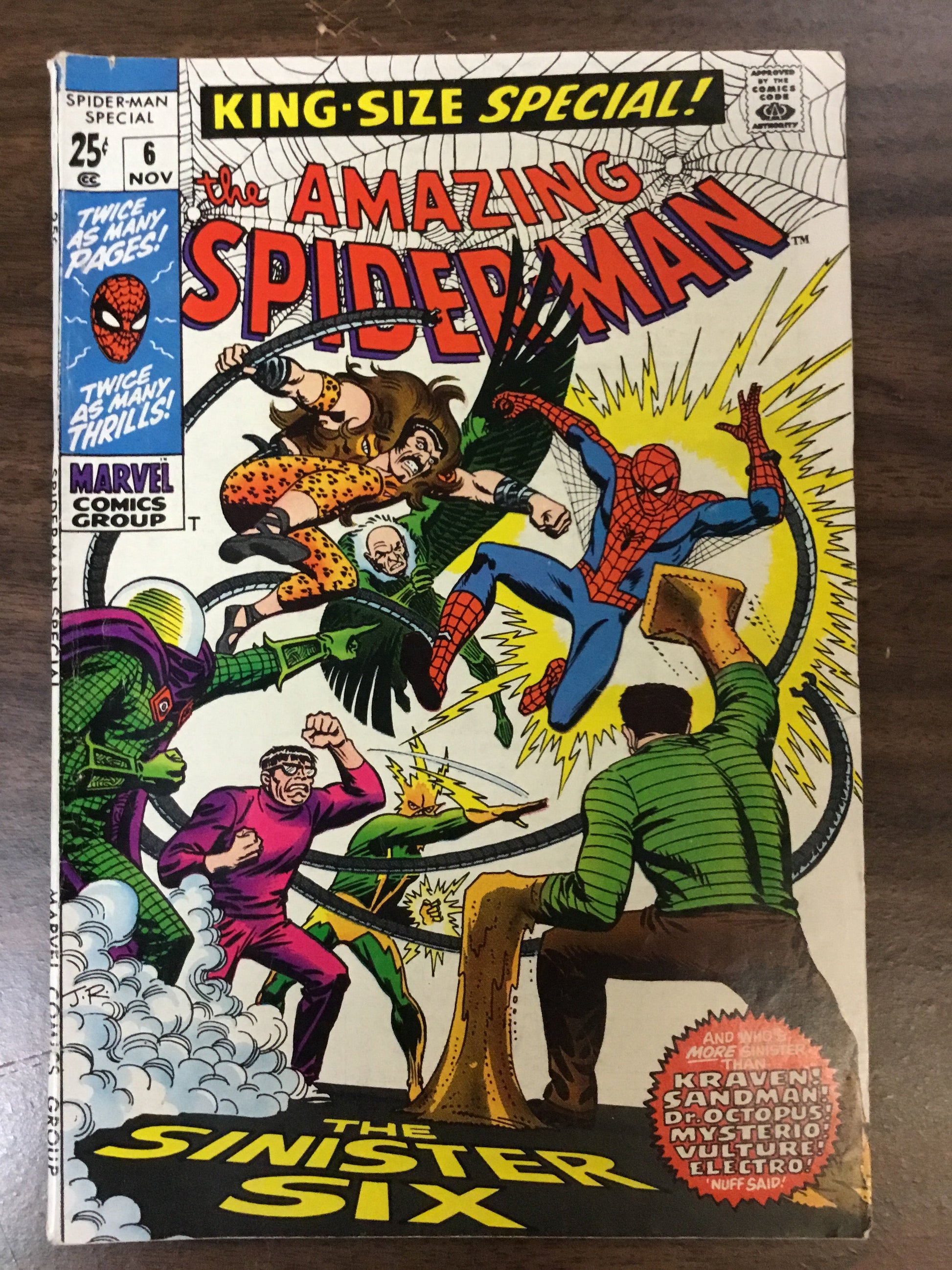 Amazing Spider-Man Annual #6 - The Sinister Six - Marvel 1969 - VG