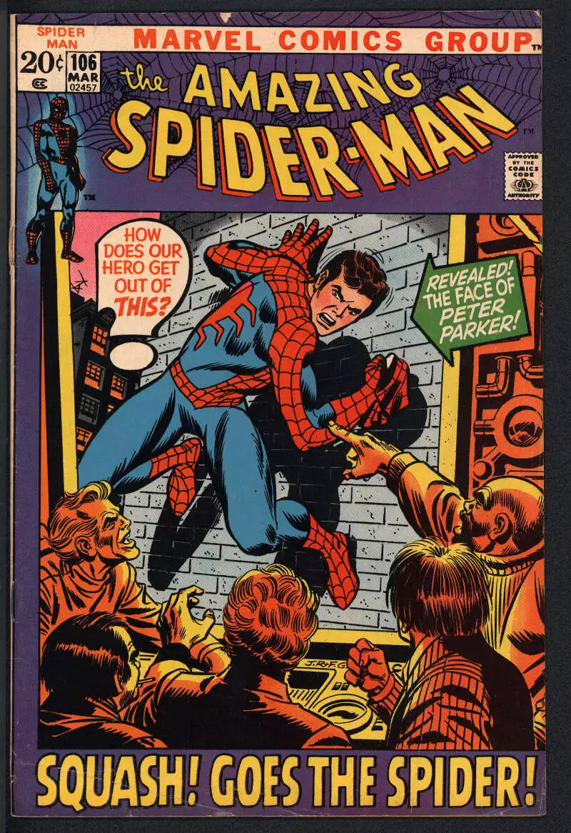 Amazing Spiderman #106 (1972) - Squash! Goes the spider!