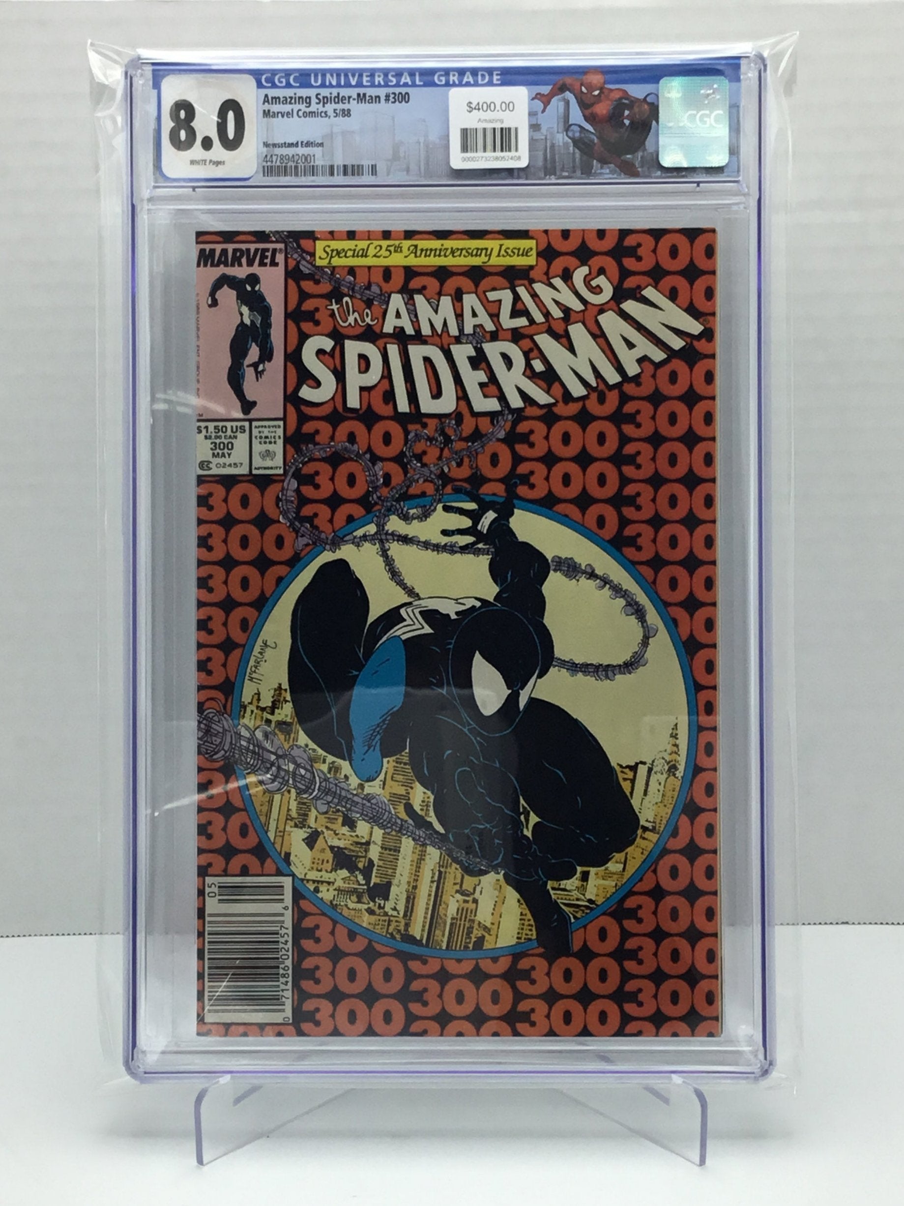 Amazing Spiderman #300 (1988) - CGC 8.0 - Iconic Special 25th Anniversary Issue!