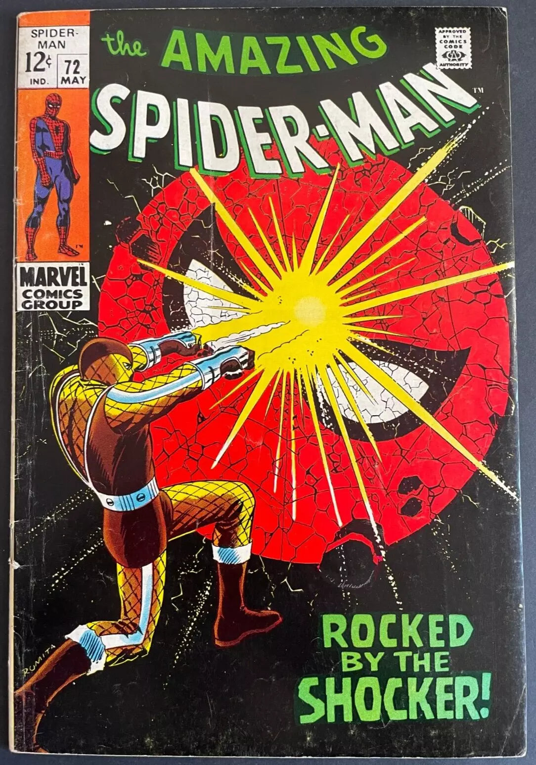 Amazing Spiderman #72 (1969) - Rocked by The Shocker! – Collectors ...