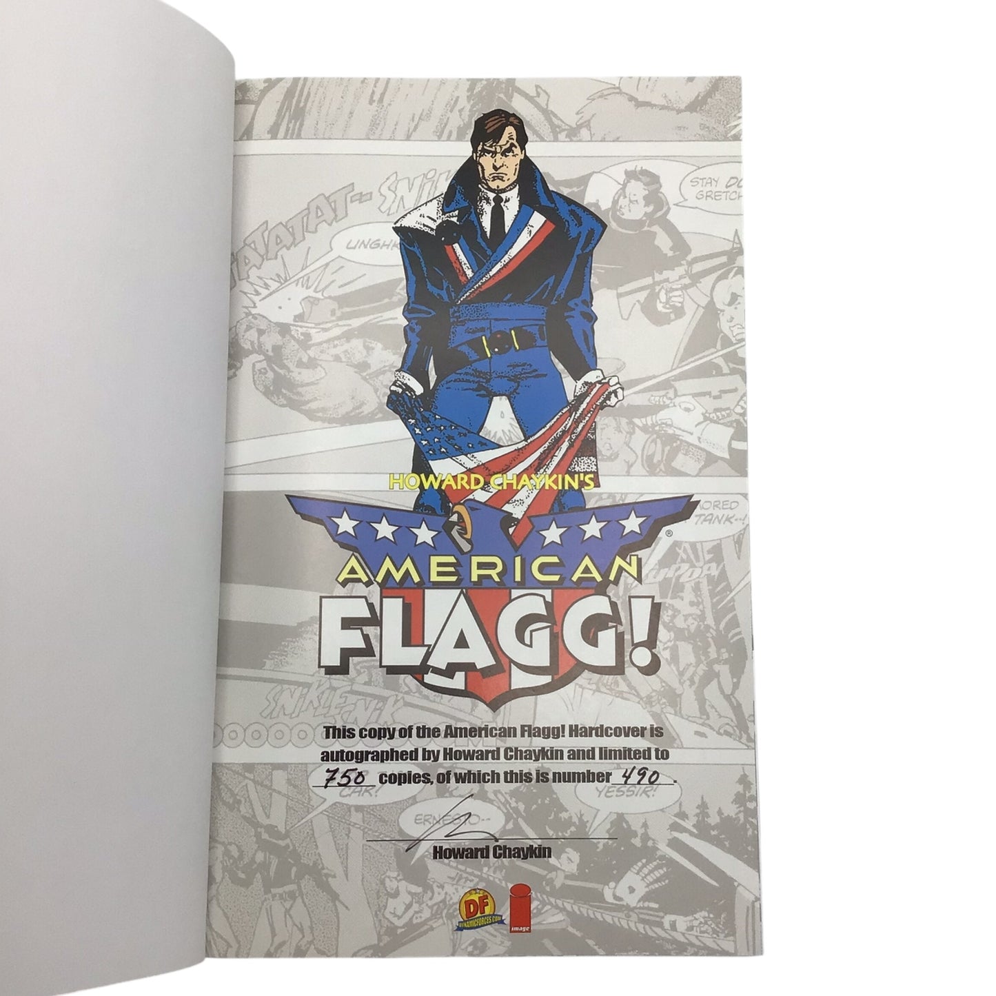American Flagg! Vol. 1 – Hardcover (Signed Limited Edition #490/750, w/ Dust Jacket) by Howard Chaykin