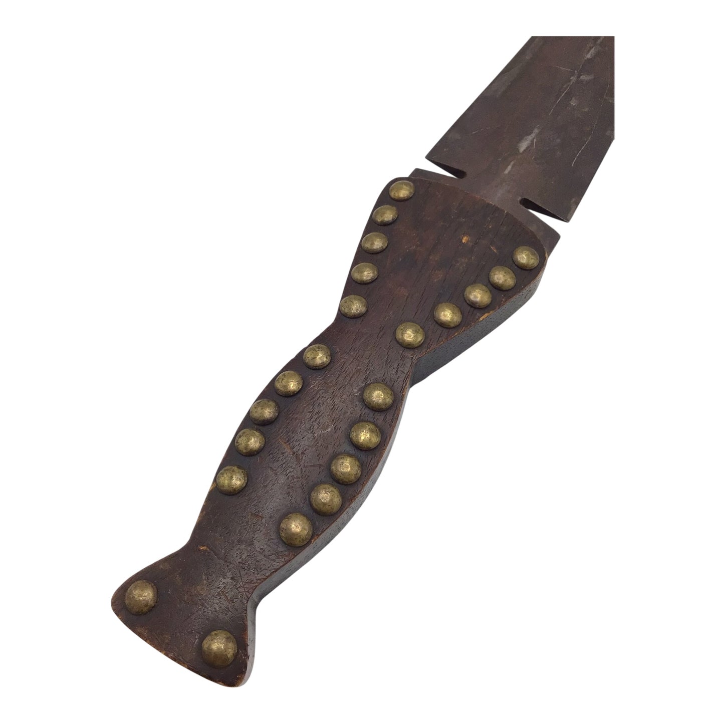 American Plains Indian Beavertail Beaver Back Brass Tacked Dag Knife Blackfeet