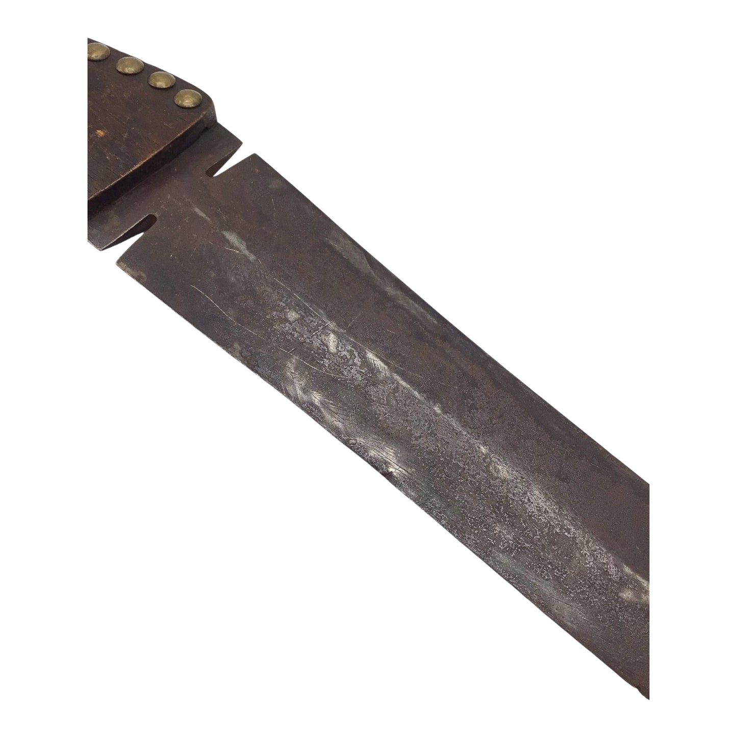 American Plains Indian Beavertail Beaver Back Brass Tacked Dag Knife Blackfeet