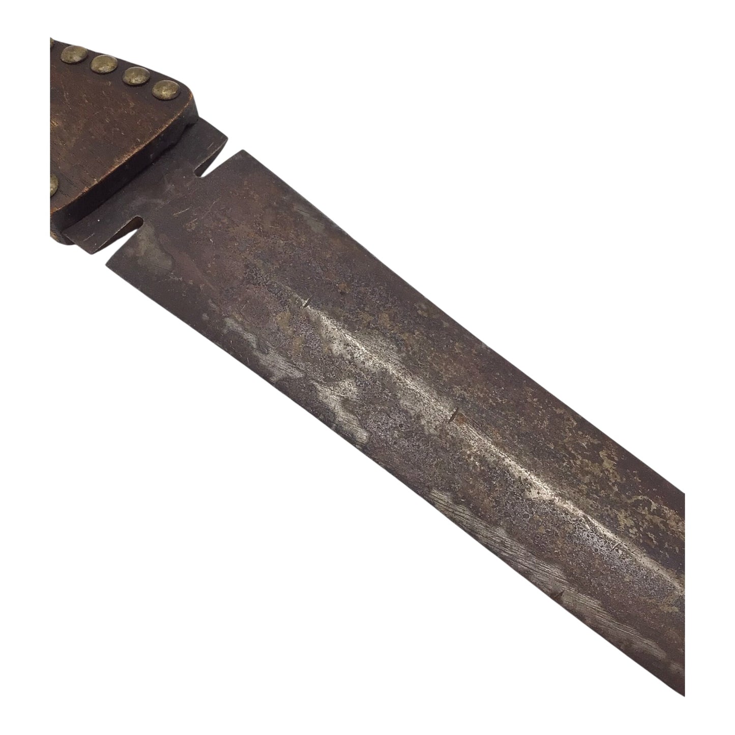 American Plains Indian Beavertail Beaver Back Brass Tacked Dag Knife Blackfeet
