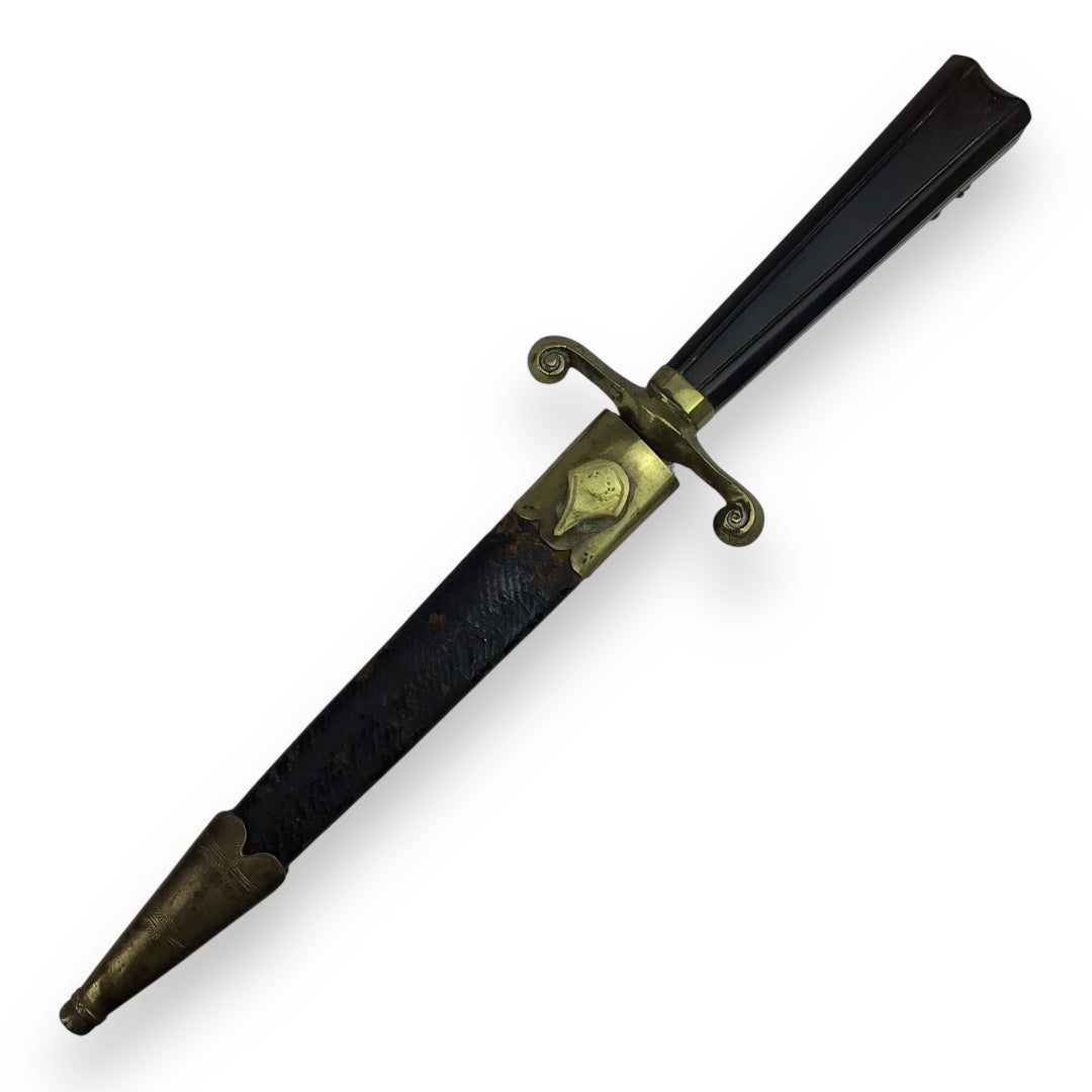 American Revolution Masonic Dagger - Skull & Crossbones Hilt w/ Sheath