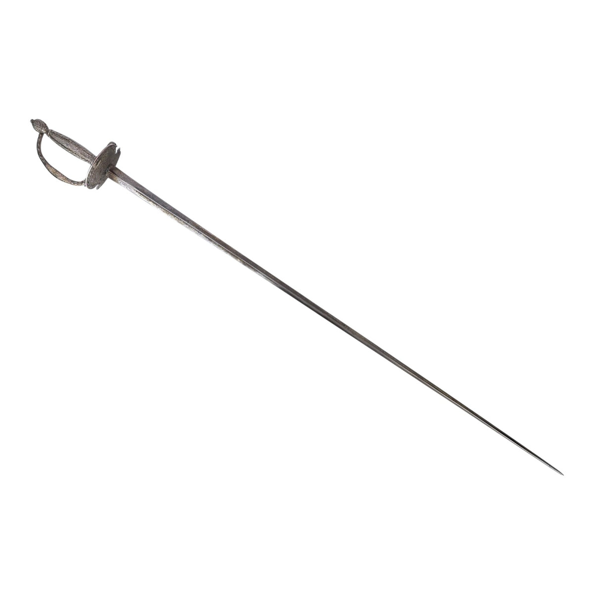 American Revolution Silver-Hilted French Officer’s Small Sword Dress Rapier C1750-1760
