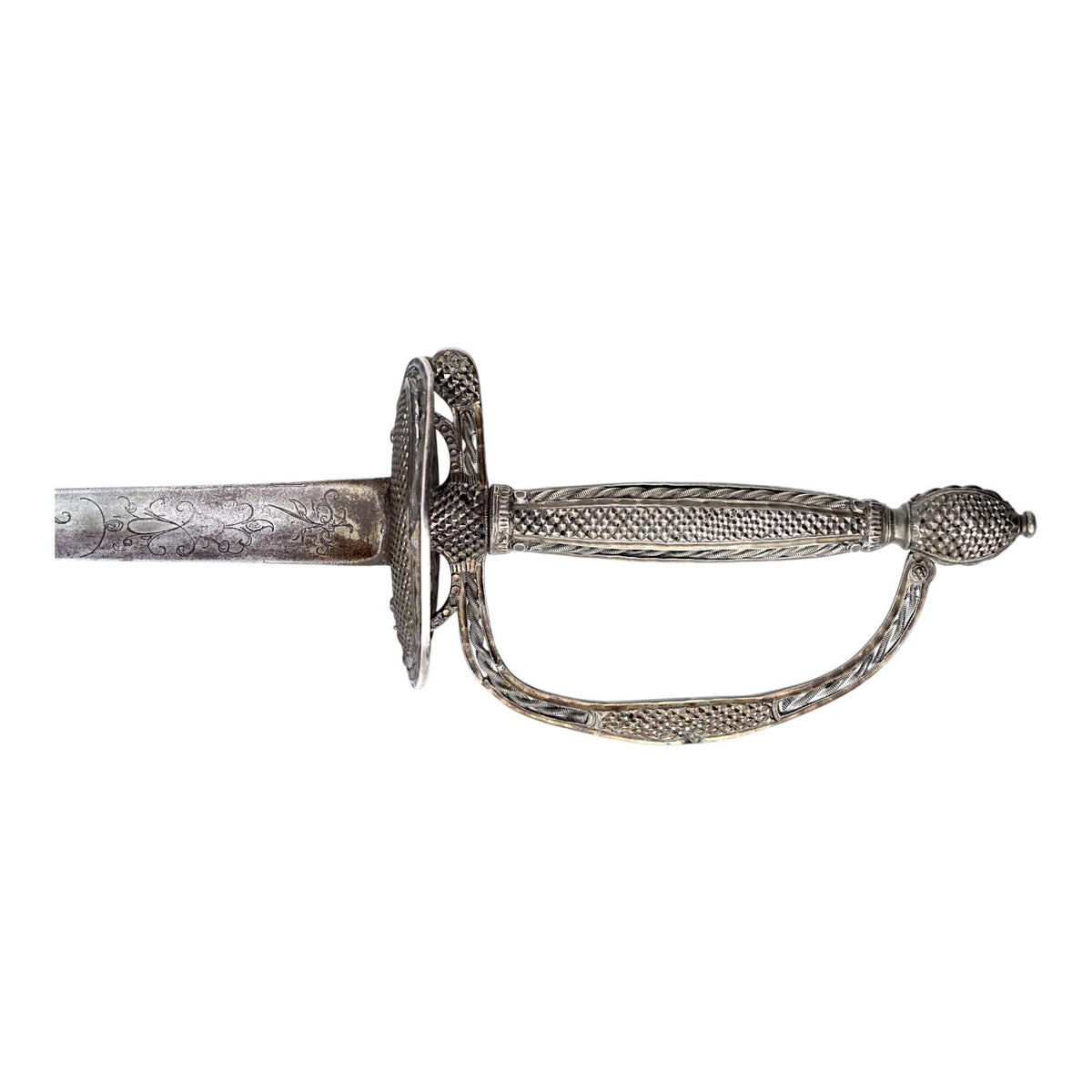 American Revolution Silver-Hilted French Officer’s Small Sword Dress Rapier C1750-1760