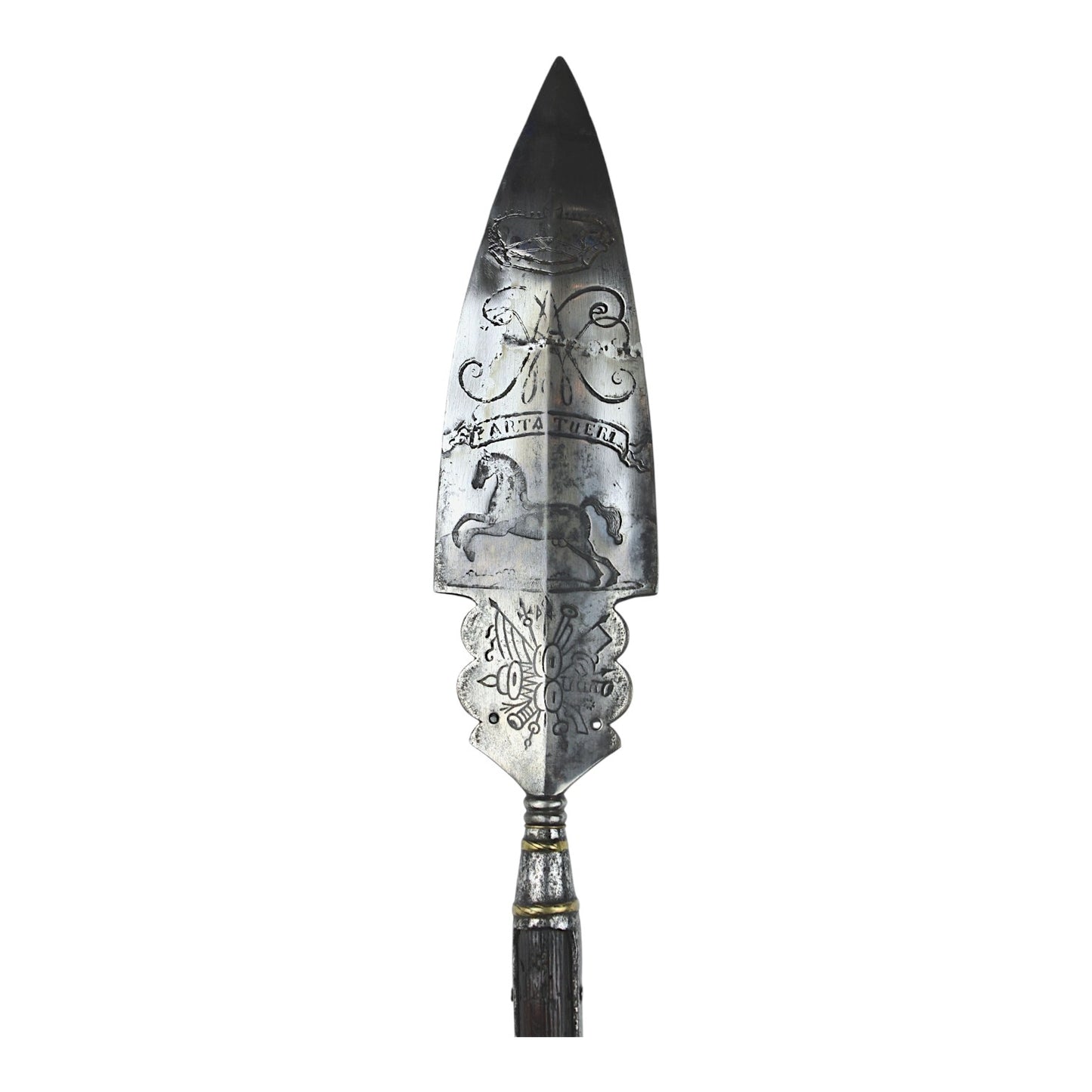 American Revolutionary War Brunswick Officer Spontoon with “PARTA TUERI” Motto | Museum Grade Relic!