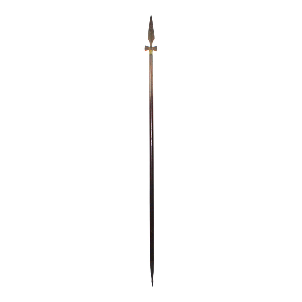 American Revolutionary War Era Massive Spontoon Spear Polearm with Axe-Form Ricasso