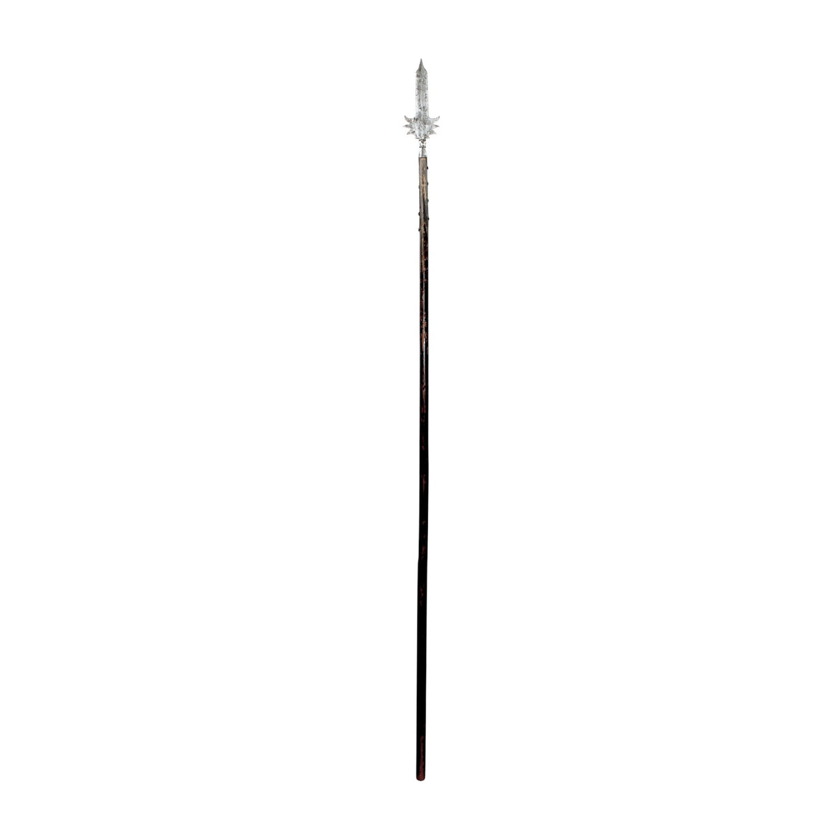 American Revolutionary War Era Partisan Spear-Point Halberd Head with Long Haft Straps