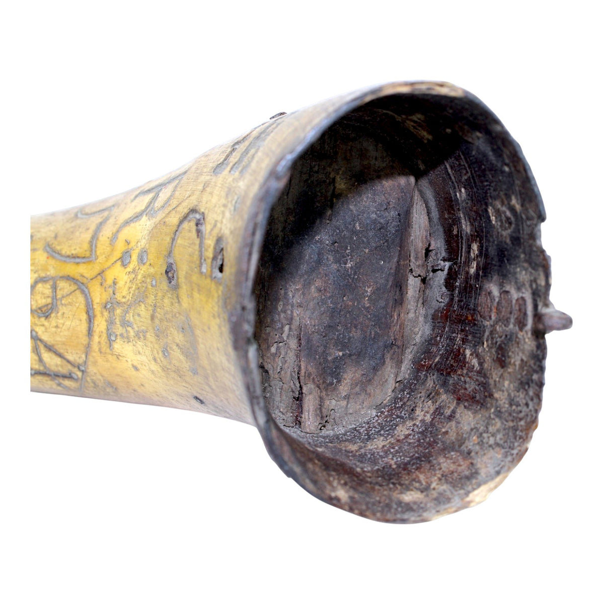 American Revolutionary War Era Powder Horn Dated 1764, Possible Isaac Hayne Association