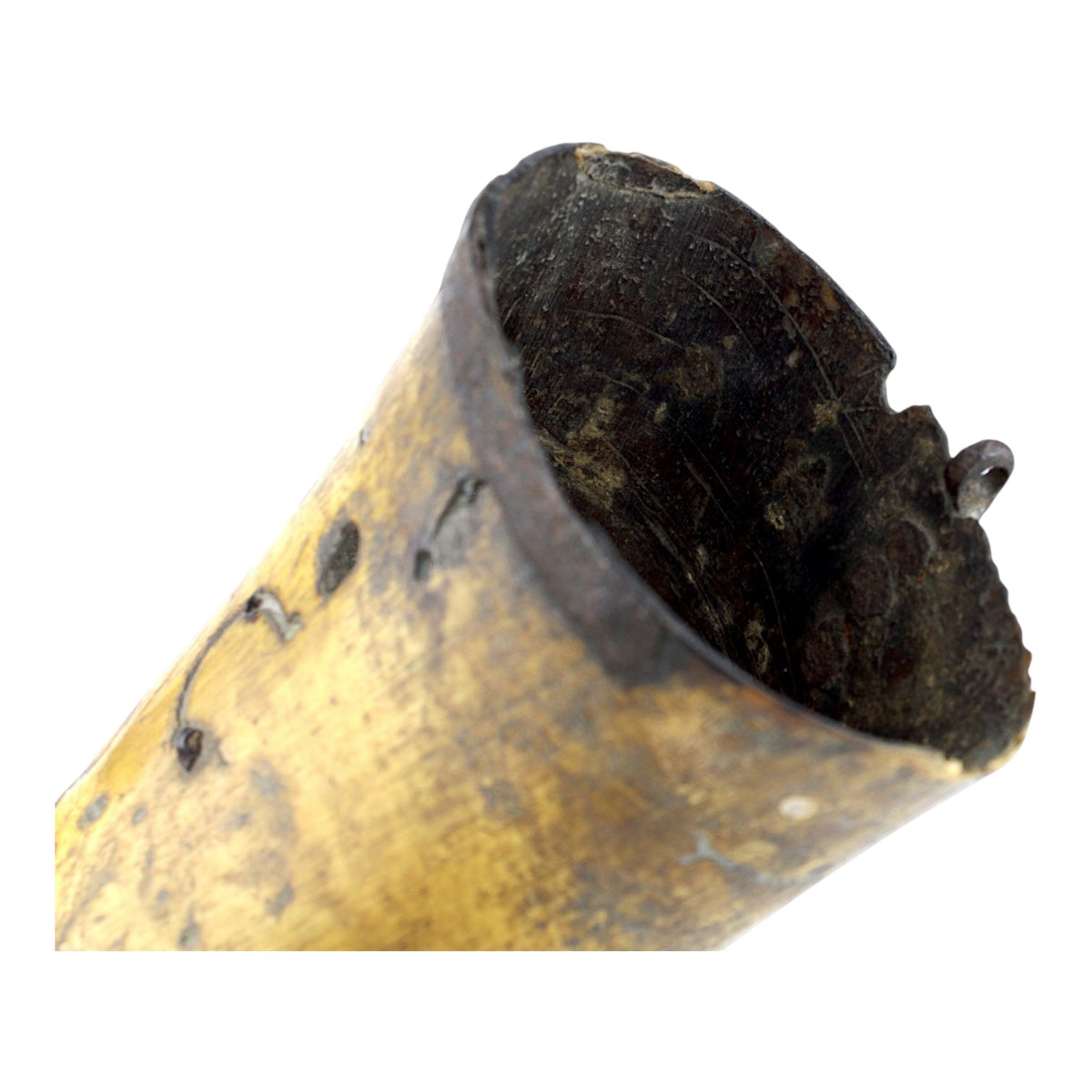 American Revolutionary War Era Powder Horn Dated 1764, Possible Isaac Hayne Association