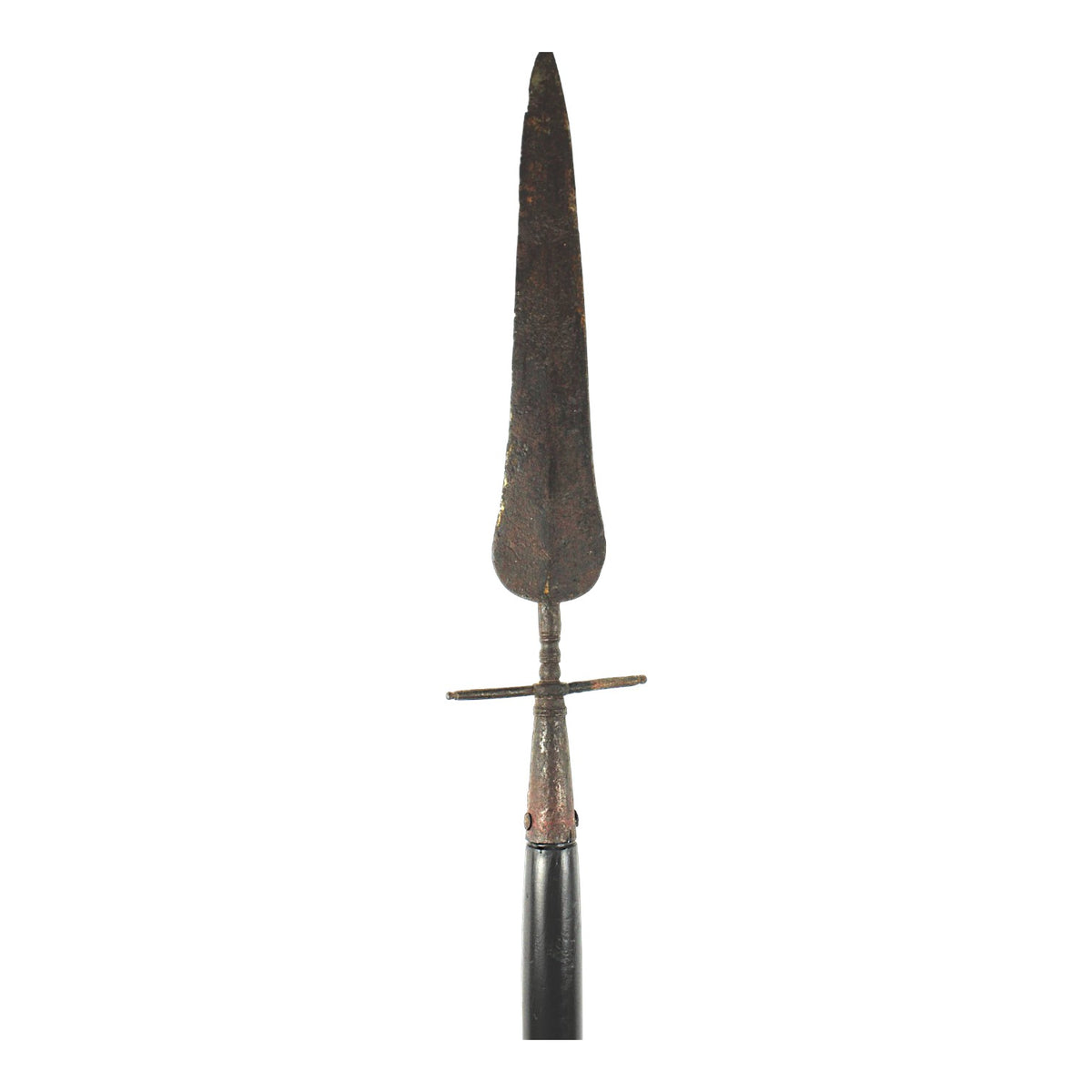 American Revolutionary War Era Spontoon Spear Ringed Base Early -Mid 18th C