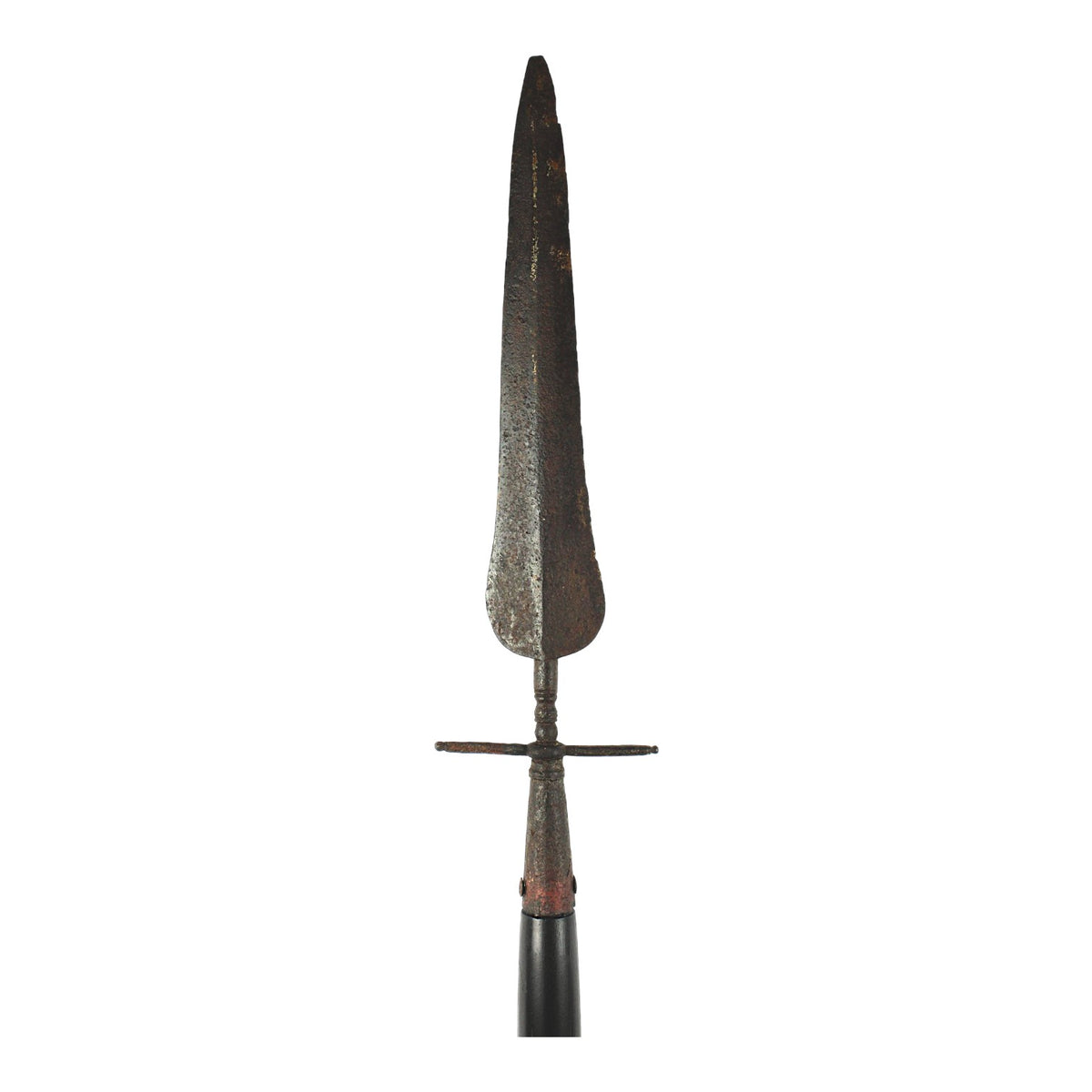 American Revolutionary War Era Spontoon Spear Ringed Base Early -Mid 18th C