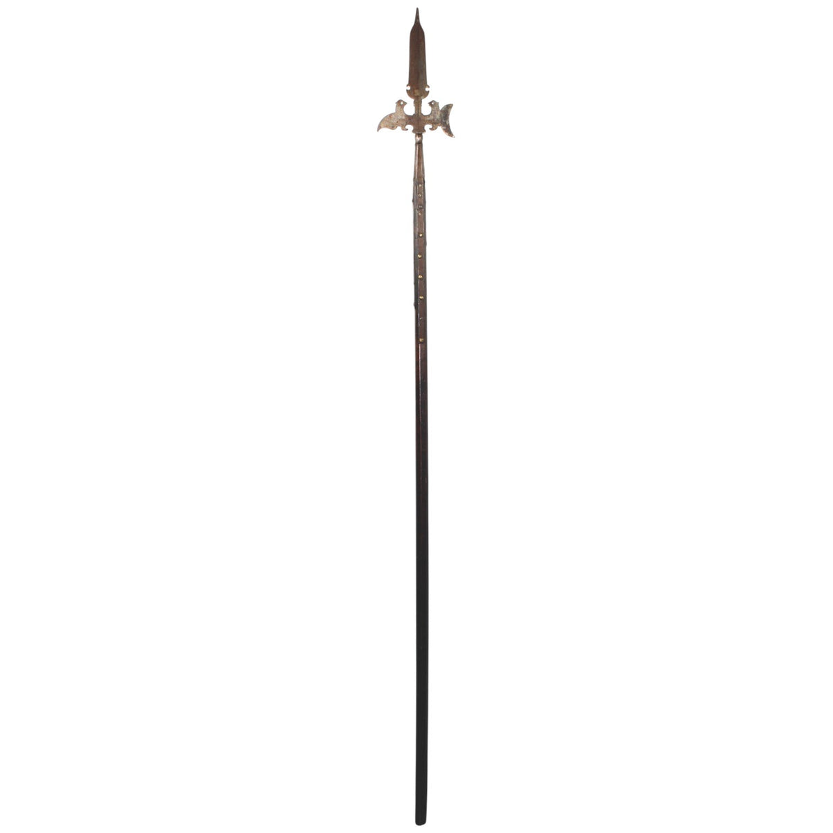 American Revolutionary War Fighting Halberd w/ Bird-Decorated Blade & Original Haft c1750 - 1770