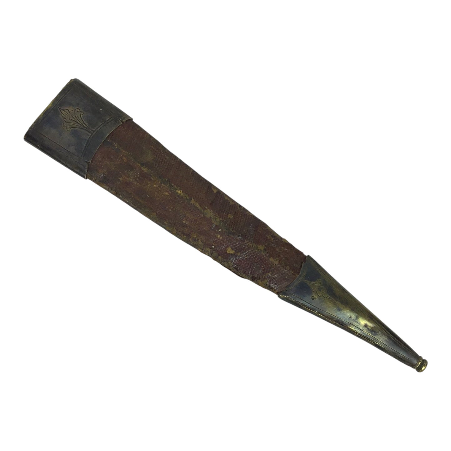 American Revolutionary War Period 18th Century Italian Large Socket Bayonet Dagger with Exquisite Chiseled and Pierced Steel