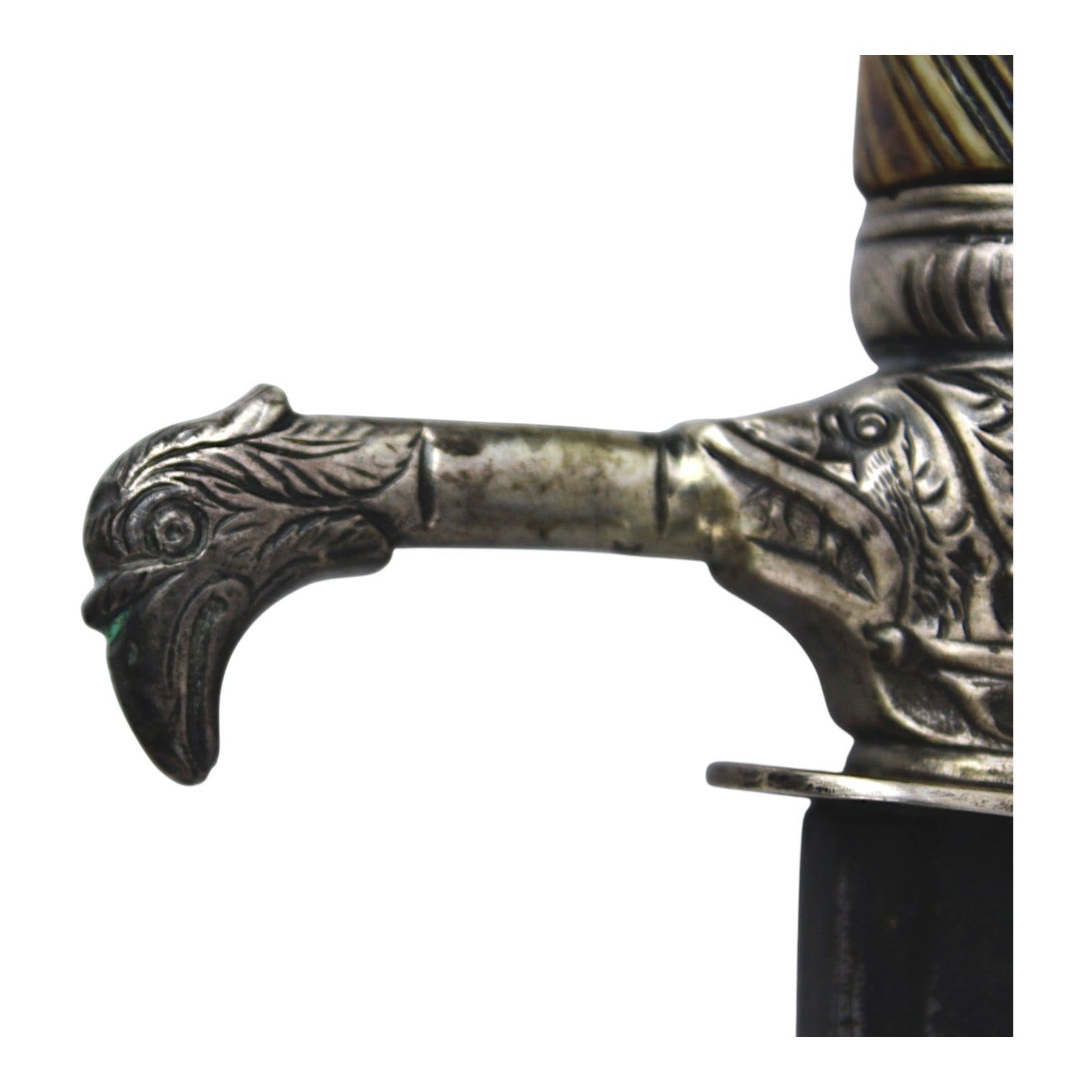 American Revolutionary War Silver Hilt Baltimore Eagle Head Naval Hanger, 1777-1783
