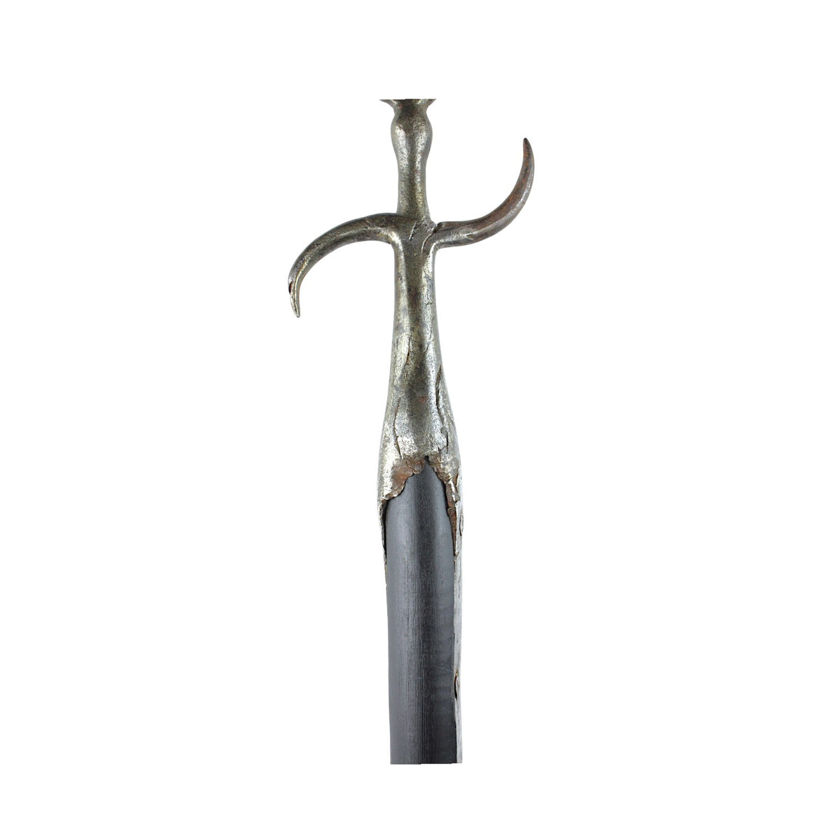 American Revolutionary War Spear Point Polearm with Crossguard & “BOL” Initials