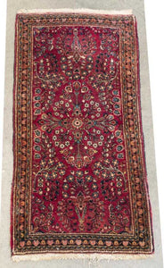 American Saroukh Hand Knotted Rug