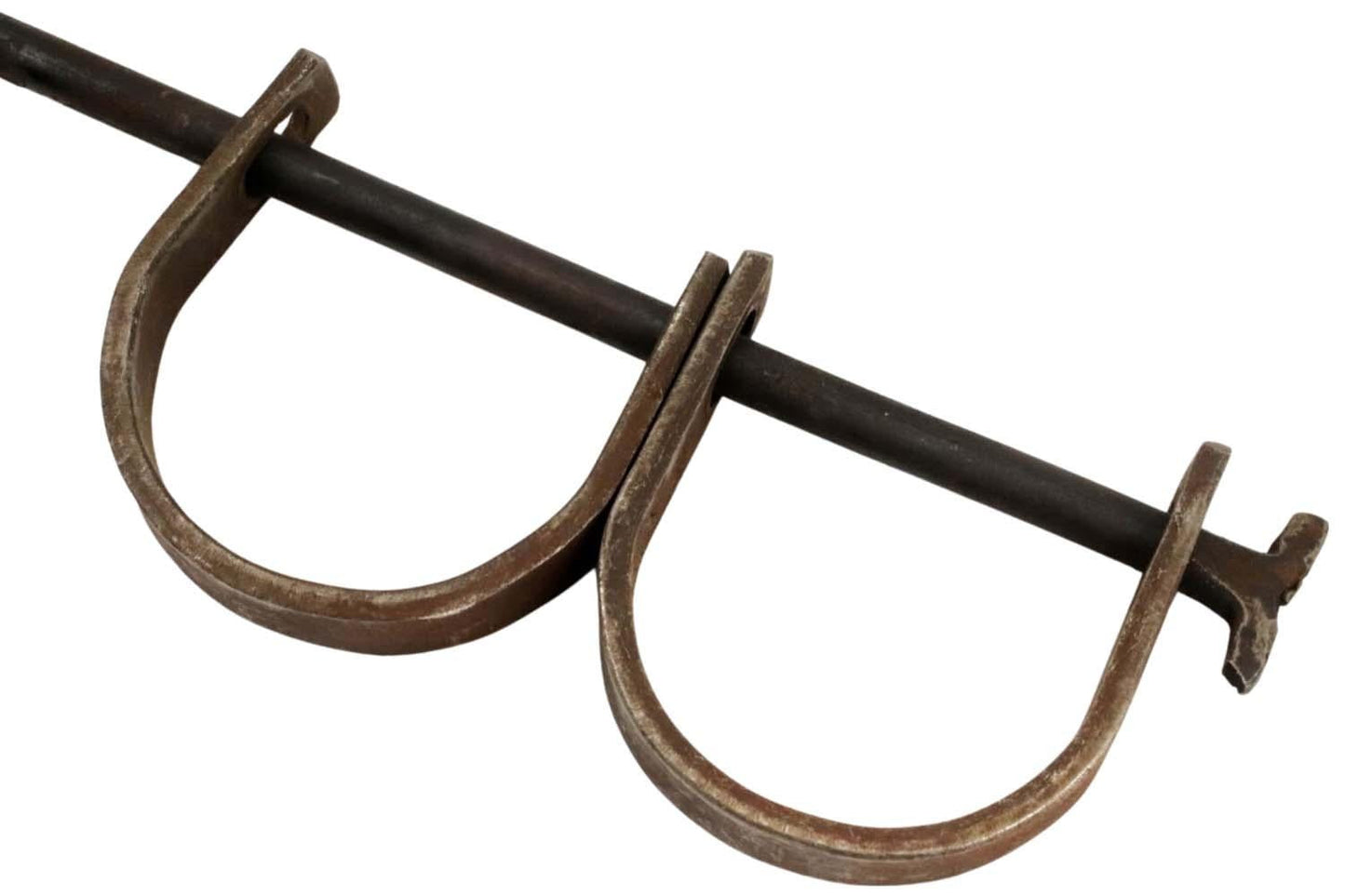 American Set Of Antique Leg Cuffs or Hand Cuffs With a Lock, Used By The Justice System & Police, Probably European or American, Circa 18th-19th C.