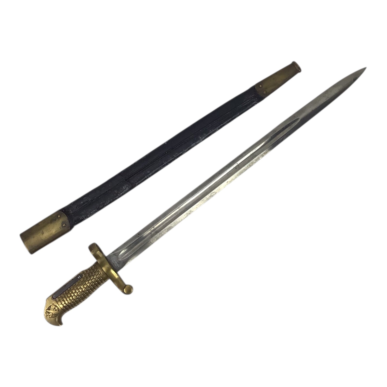 Ames Manufacturing Co. USN GGS Model 1870 Type 2 Naval Sword Bayonet