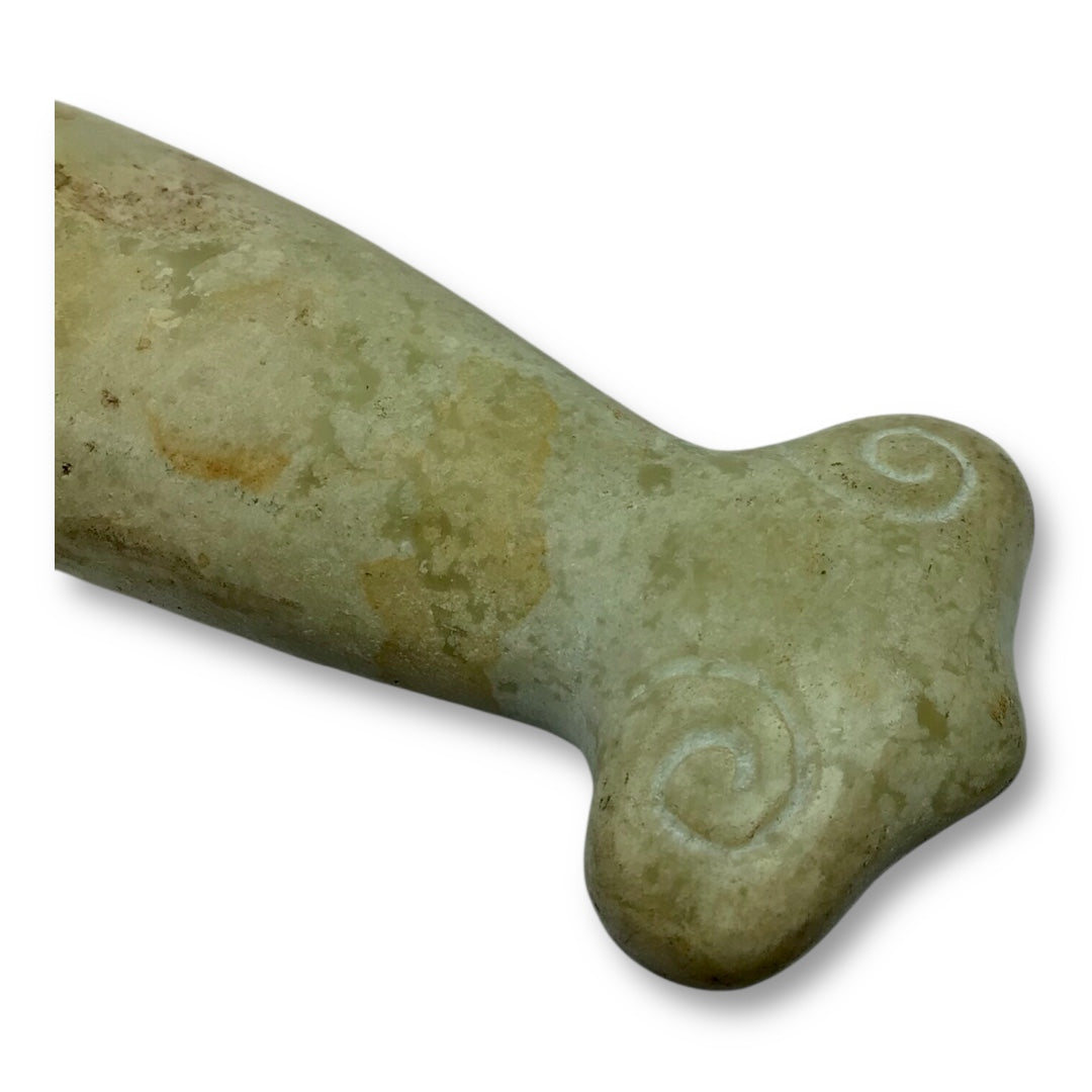 Ancient Chinese Warrior Short Sword White Jade Hilt c. 500-1000 AD