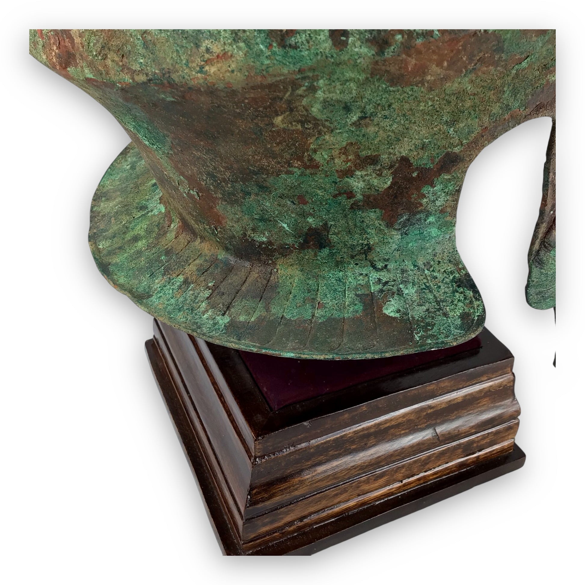 Ancient Greek Bronze Helmet w/ Ram's Head Cheekpieces (5th-4th C.B.C.)