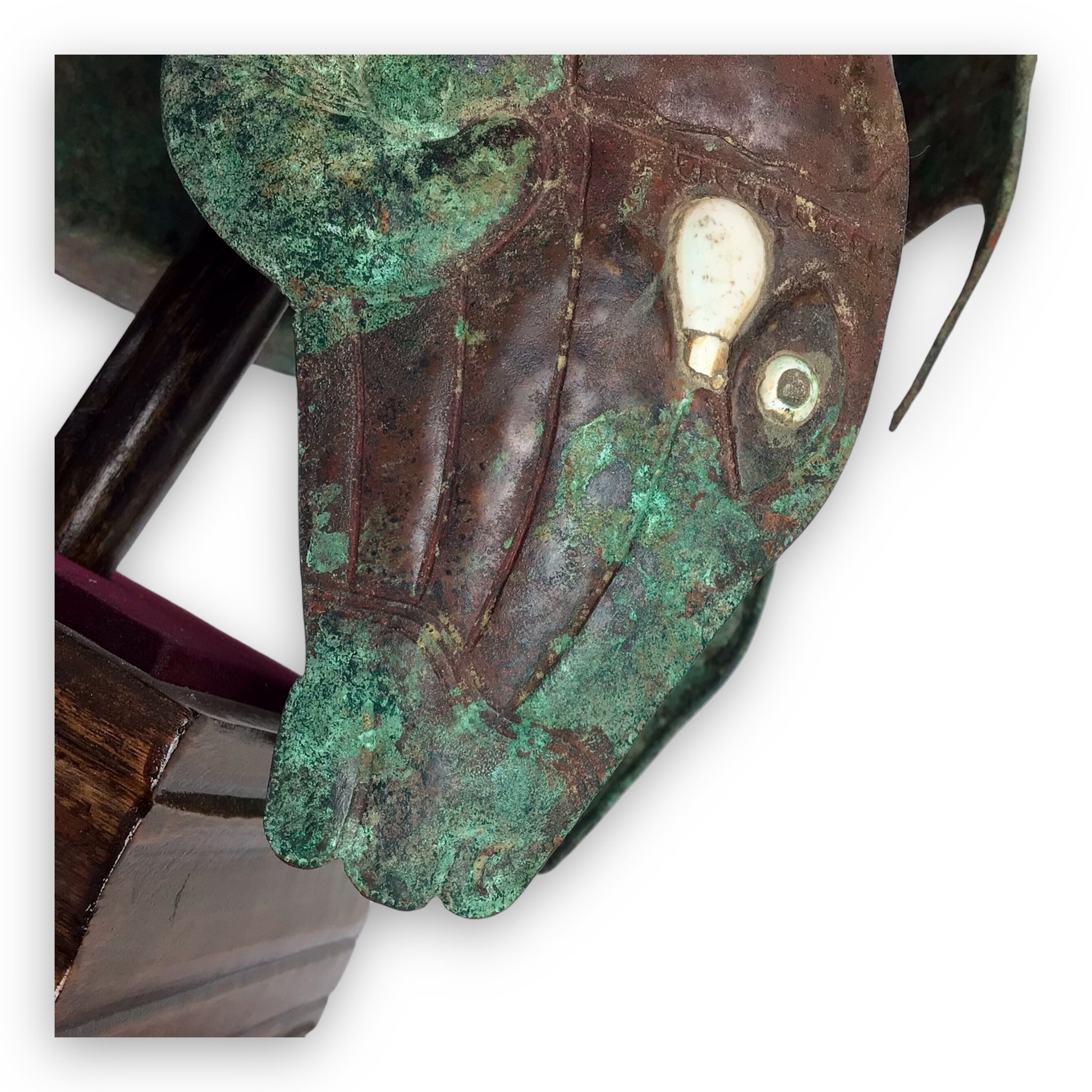 Ancient Greek Bronze Helmet w/ Ram's Head Cheekpieces (5th-4th C.B.C.)