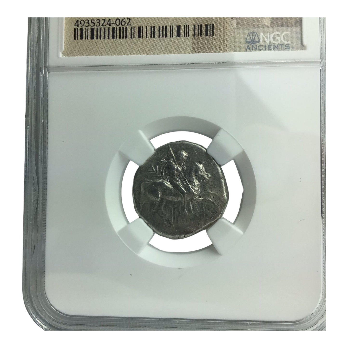 Ancient Greek Silver Coin Taras c.280-240 BC AR Didrachm NGC Ch VF