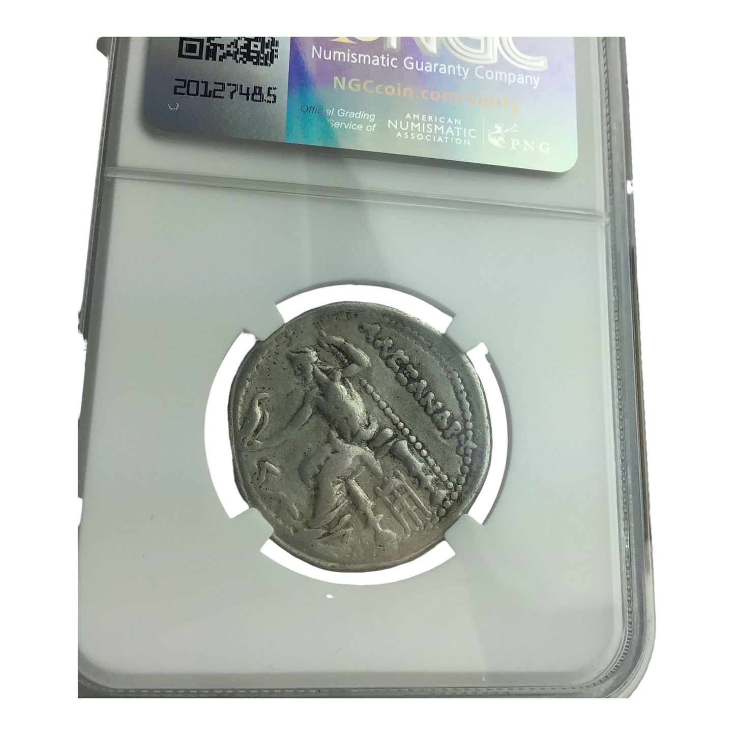 Ancient Greek Silver Coin of Alexander the Great AR Tetradrachm NGC Ch VF