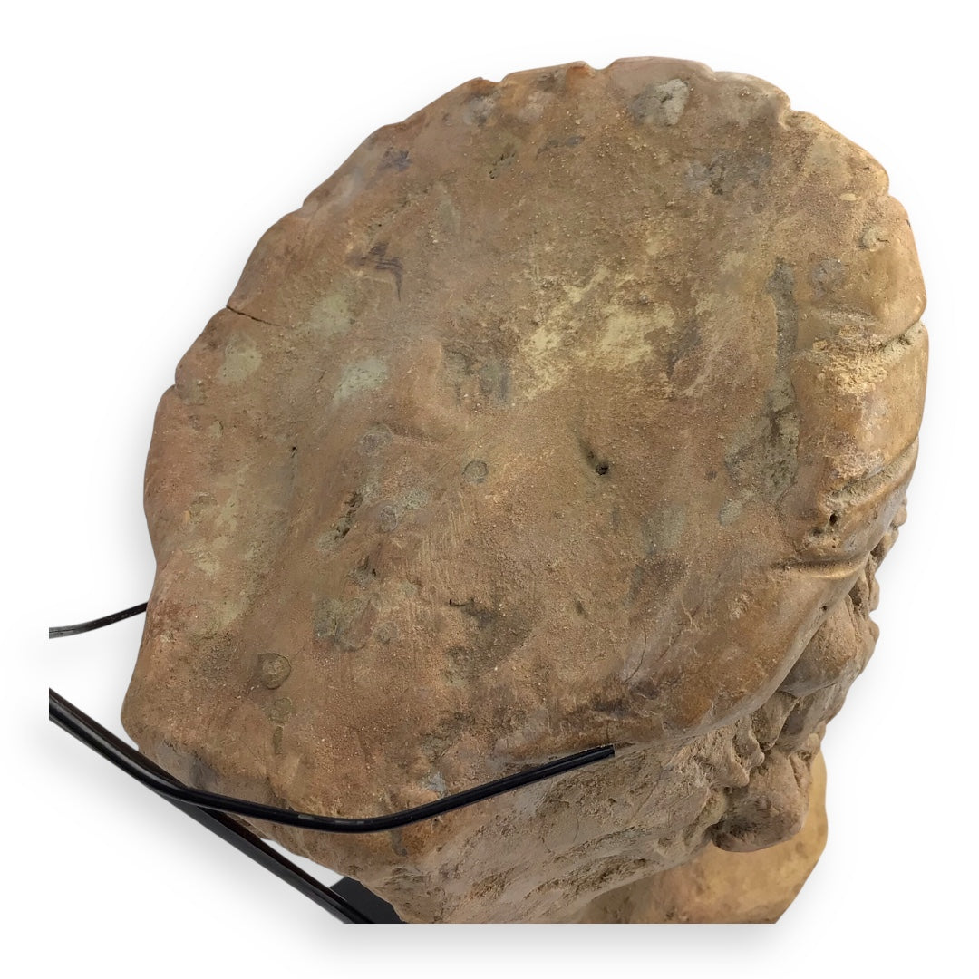 Ancient Greek Terracotta Head – Likely a Goddess or Noble Lady, ca. 500 B.C.E.