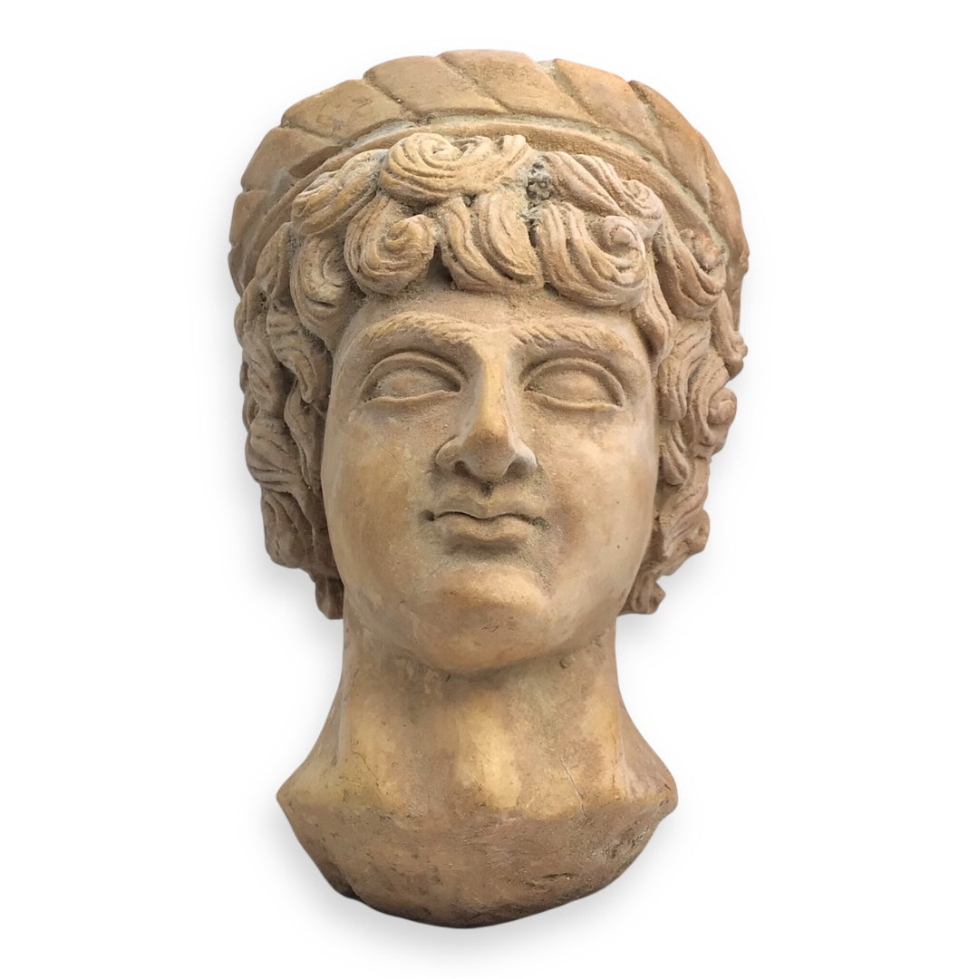 Ancient Greek Terracotta Head – Likely a Goddess or Noble Lady, ca. 500 B.C.E.