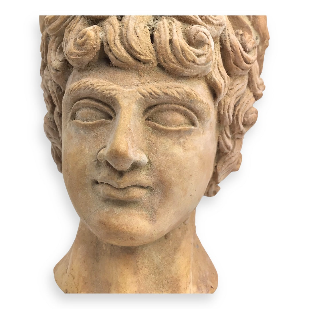 Ancient Greek Terracotta Head – Likely a Goddess or Noble Lady, ca. 500 B.C.E.