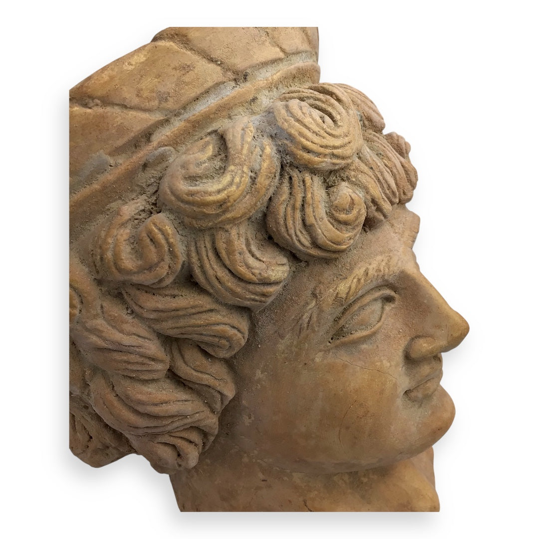 Ancient Greek Terracotta Head – Likely a Goddess or Noble Lady, ca. 500 B.C.E.