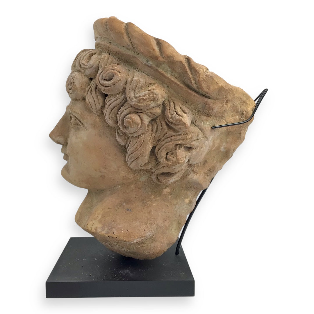 Ancient Greek Terracotta Head – Likely a Goddess or Noble Lady, ca. 500 B.C.E.
