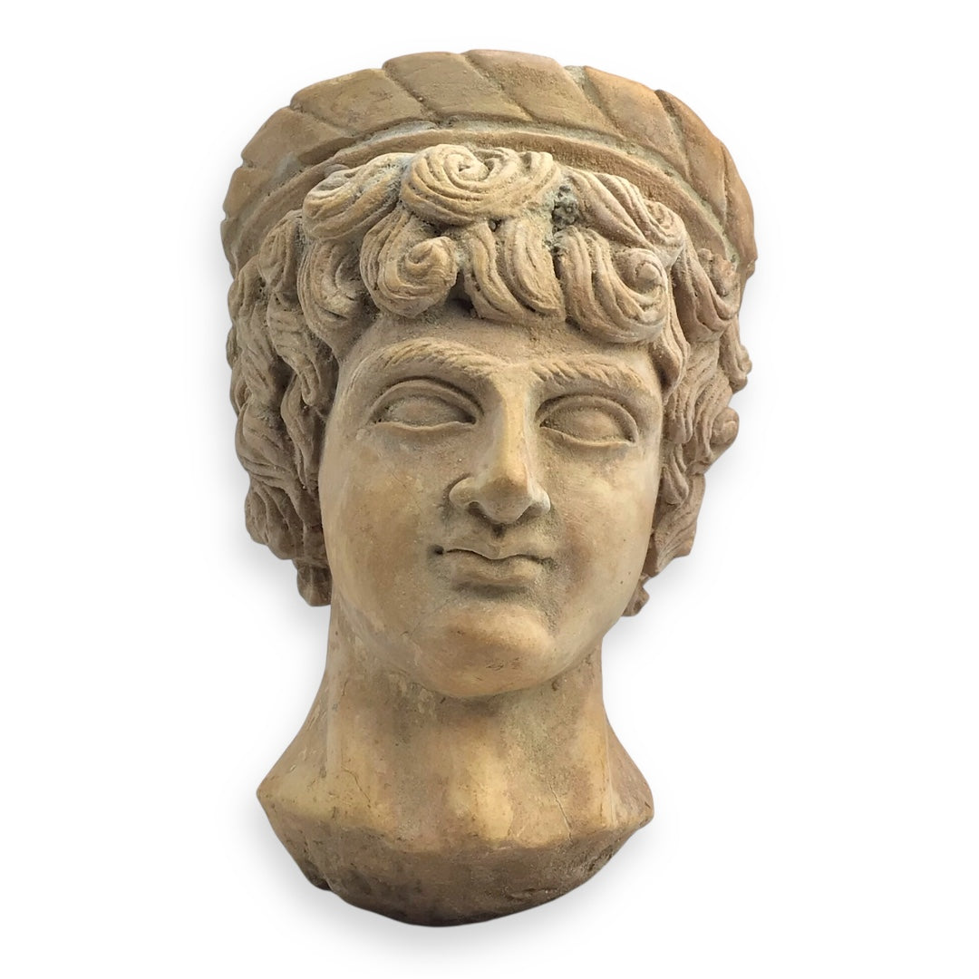Ancient Greek Terracotta Head – Likely a Goddess or Noble Lady, ca. 500 B.C.E.