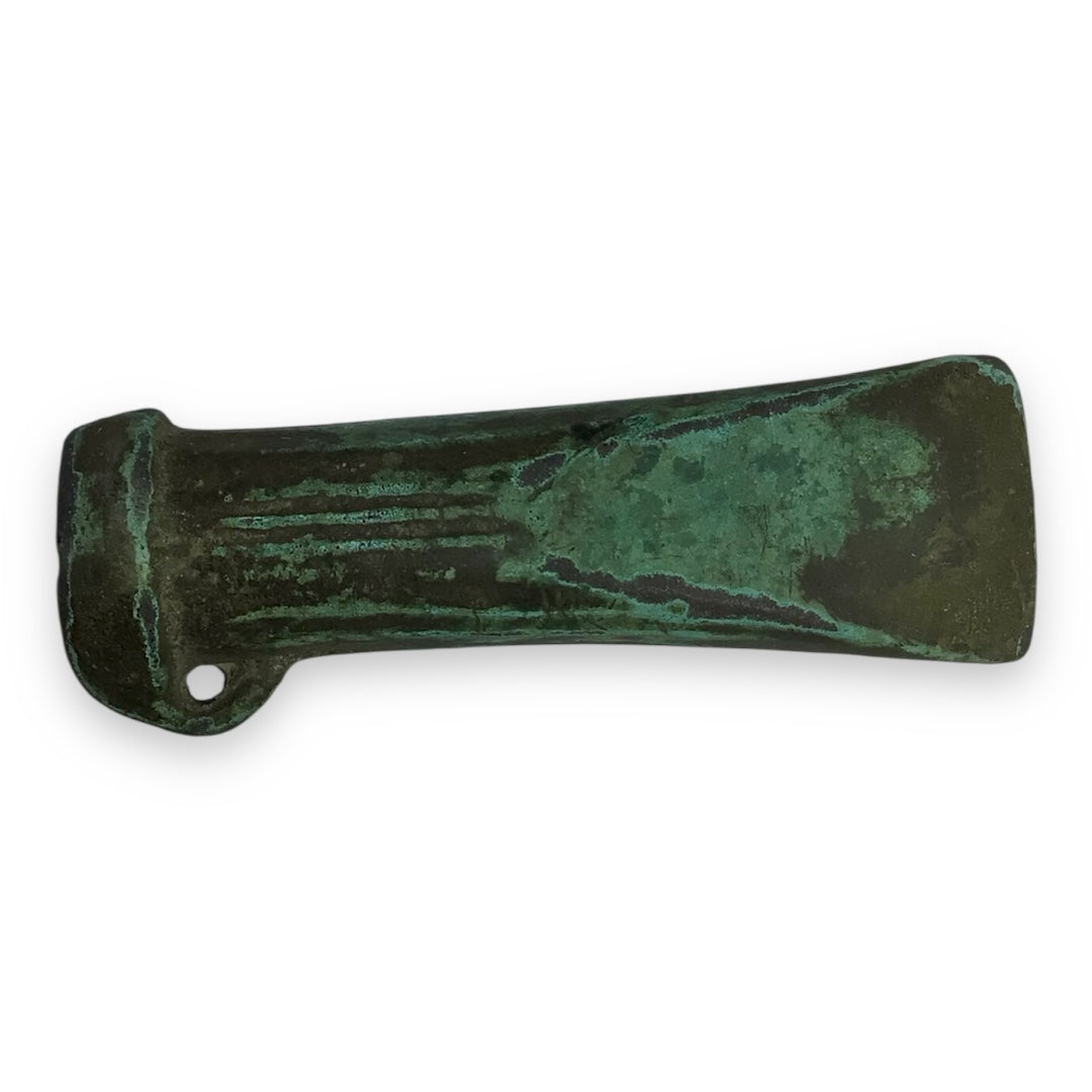 Ancient Luristan Bronze Loop-Handled Socketed Axe - ca. 2000-1000 B.C.