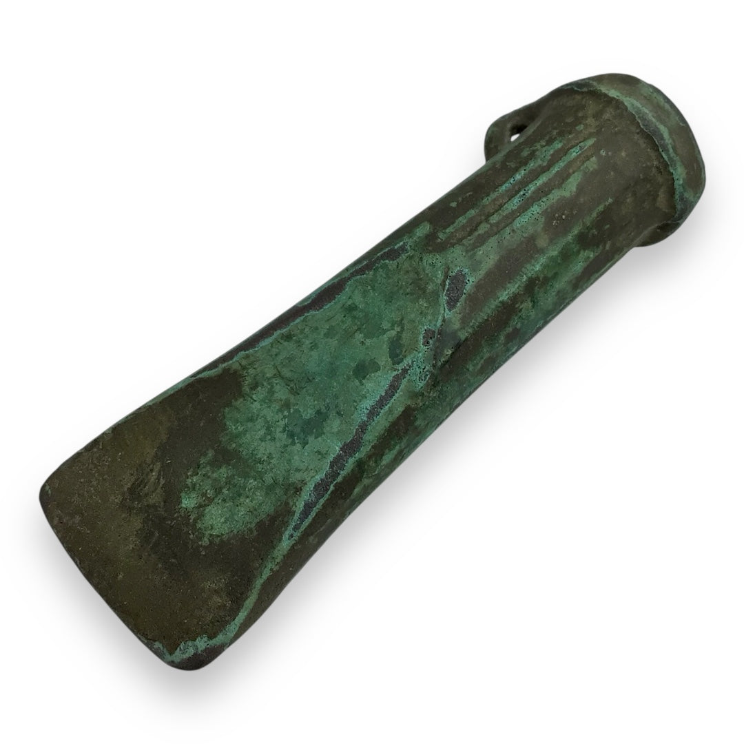 Ancient Luristan Bronze Loop-Handled Socketed Axe - ca. 2000-1000 B.C.
