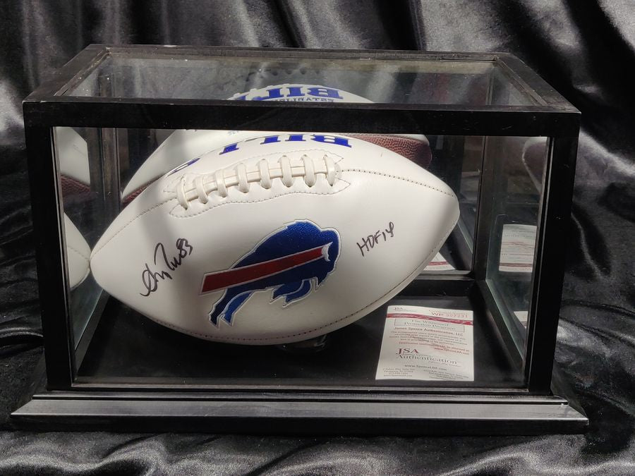 Andre Reed Buffalo Bills Autographed Football Shadowbox JSA Certified