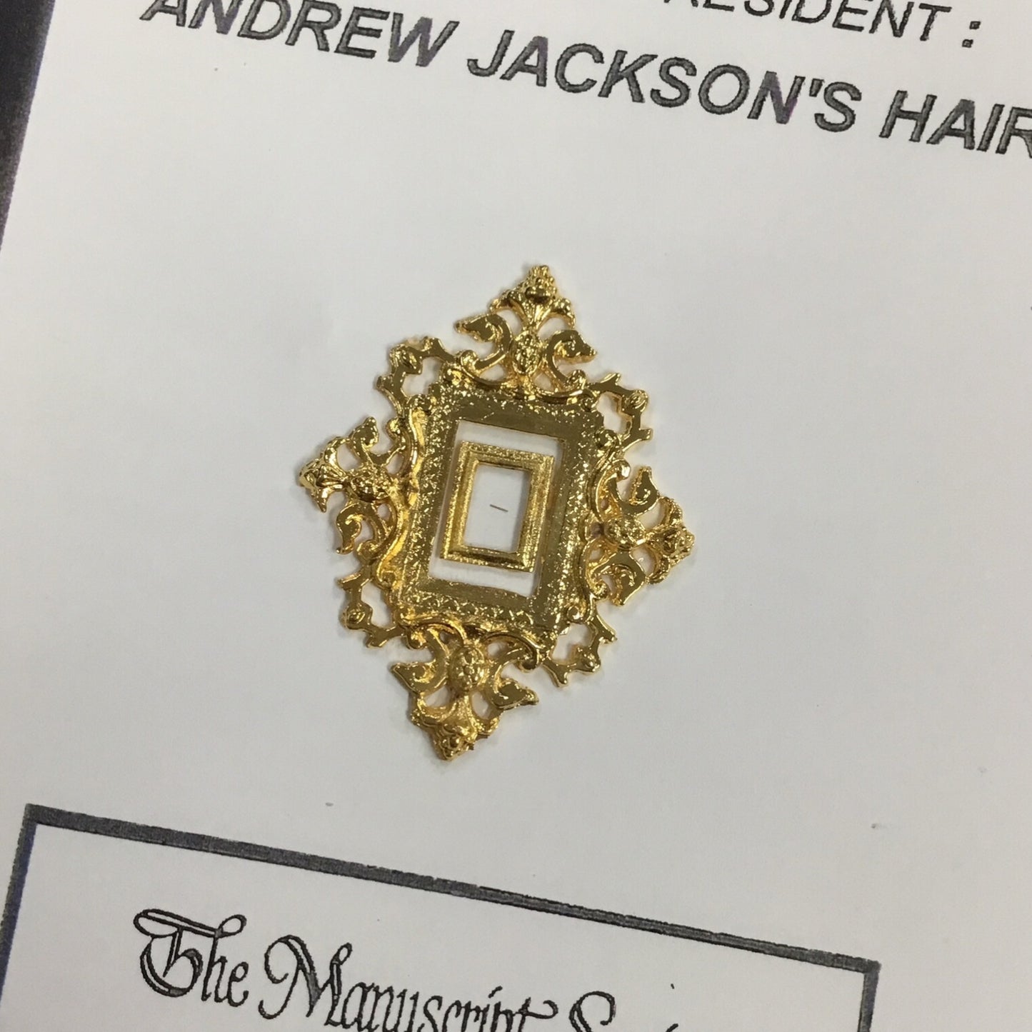 Andrew Jackson Hair Clipping with Certificate of Authenticity