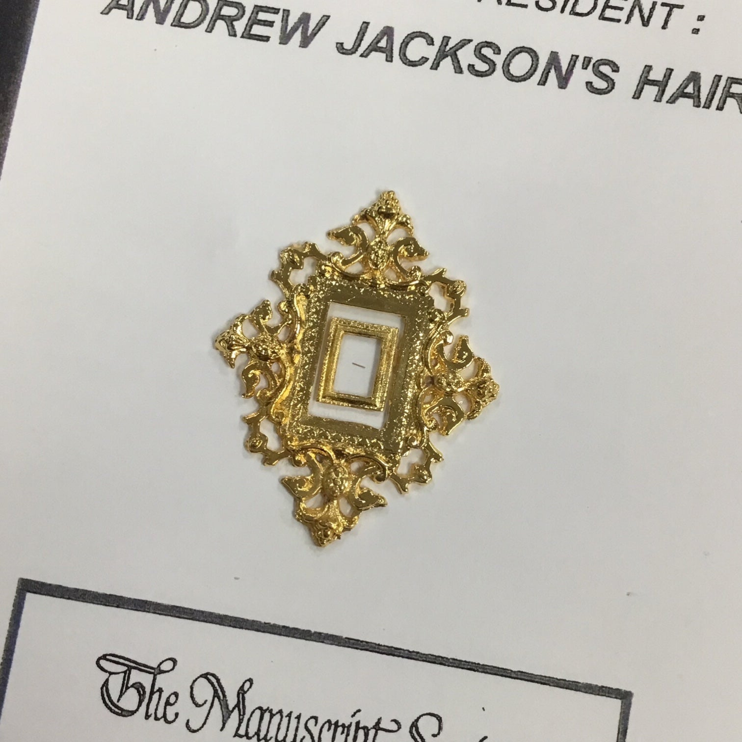 Andrew Jackson Hair Clipping with Certificate of Authenticity