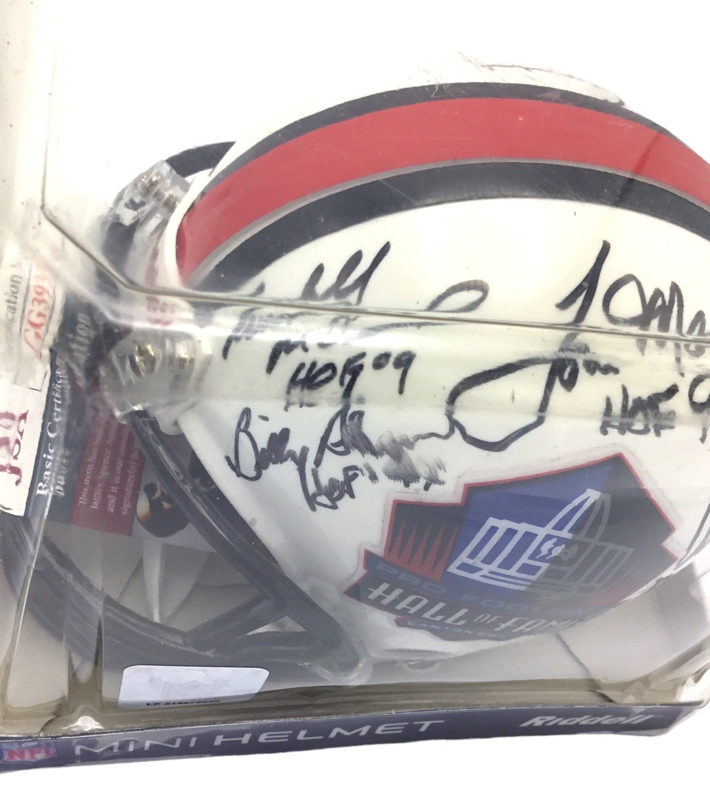 Anthony Munoz Autographed + 5 Others Multiple Teams Hall of Fame Football Mini Helmet