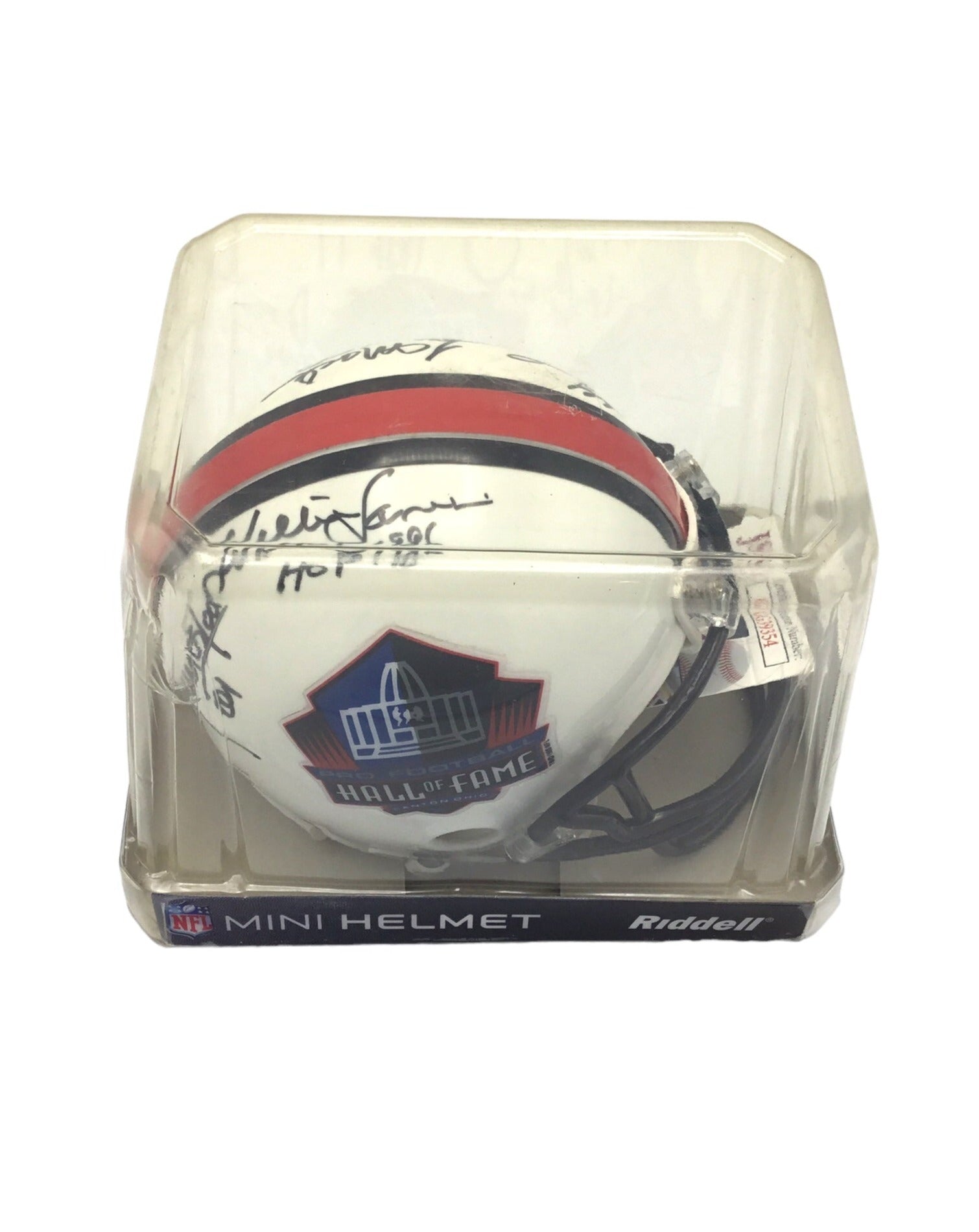 Anthony Munoz Autographed + 5 Others Multiple Teams Hall of Fame Football Mini Helmet