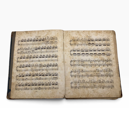 Antique 1800s German Sammelband – Custom Bound Collection of Piano Sheet Music