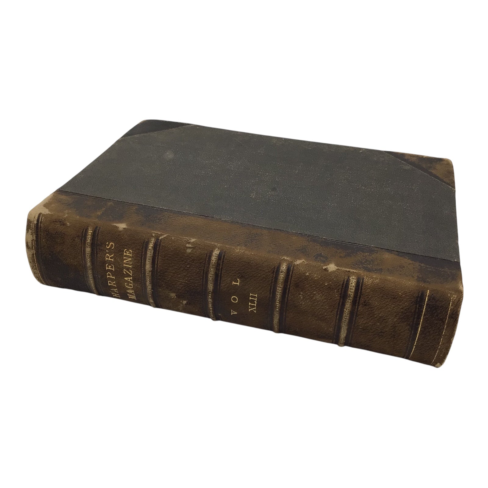 Antique Bound Volume of Harper’s New Monthly Magazine - Volume XLII (42)