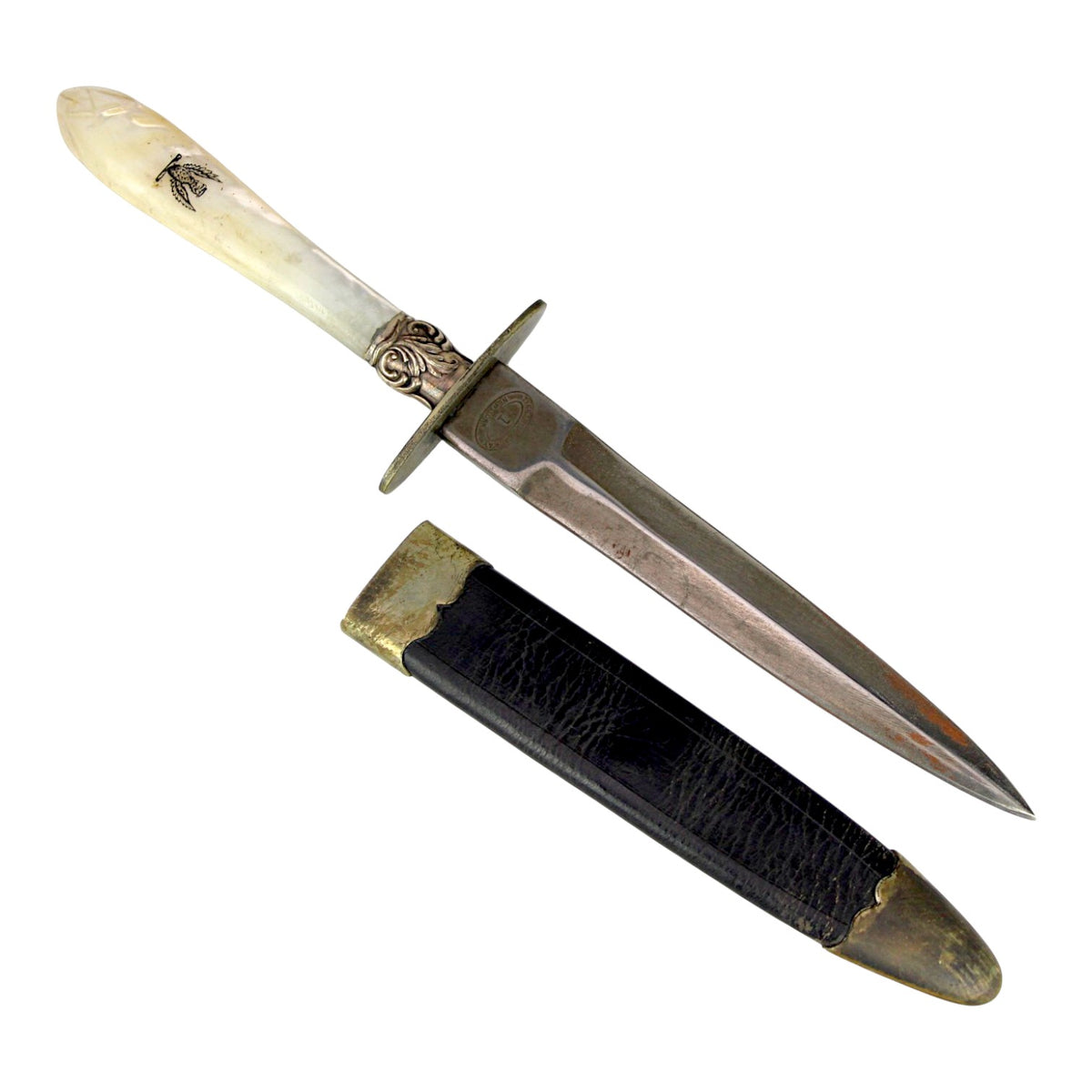 Antique Female Gambler Set with Tiffany 1 Broadway Bowie Dagger & Keepsake Boxes