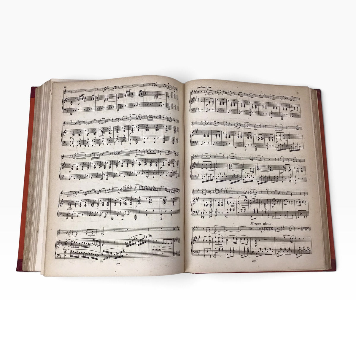 Antique French Potpourris Piano & Violin Duet Music Sheet Books – 2-Volume Set