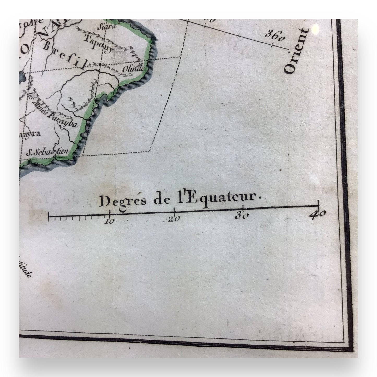 Antique Map 'Carte du Nouveau Continent' Framed, Robert de Vaugondy, 1749