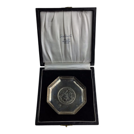 Antique Silver Ashtray with 1902–1904 Mexican Silver Peso - George Falconer Co. (H.K.) Ltd.