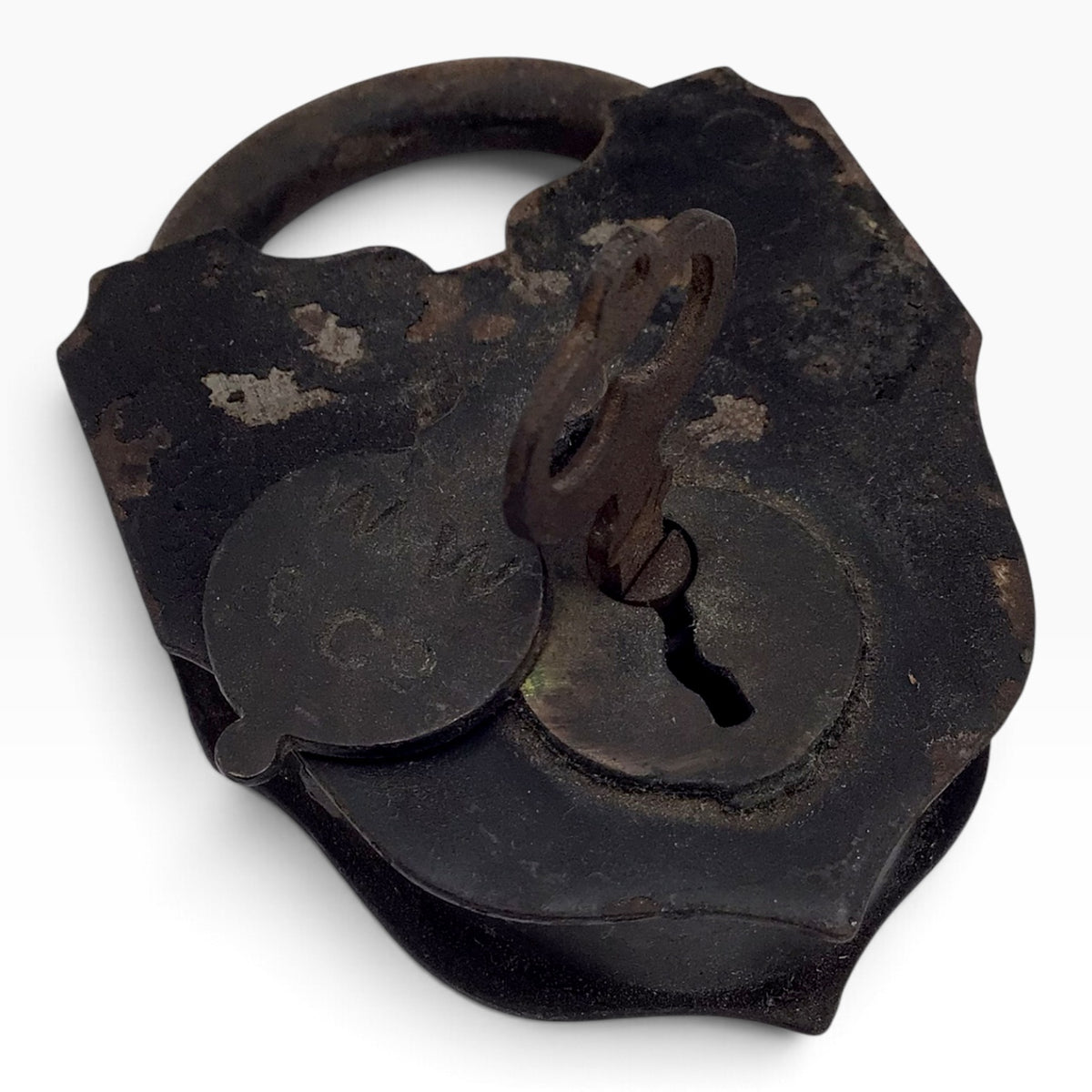 Antique W.W. & Co. William Wilcox Smokehouse Padlock – 19th Century